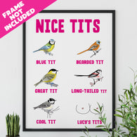 Personalised Name Nice Tits Print